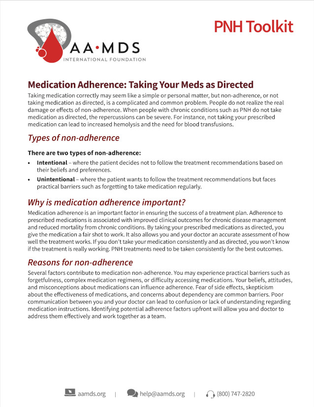 PNH Toolkit - Medication Adherence (Thumbnail)